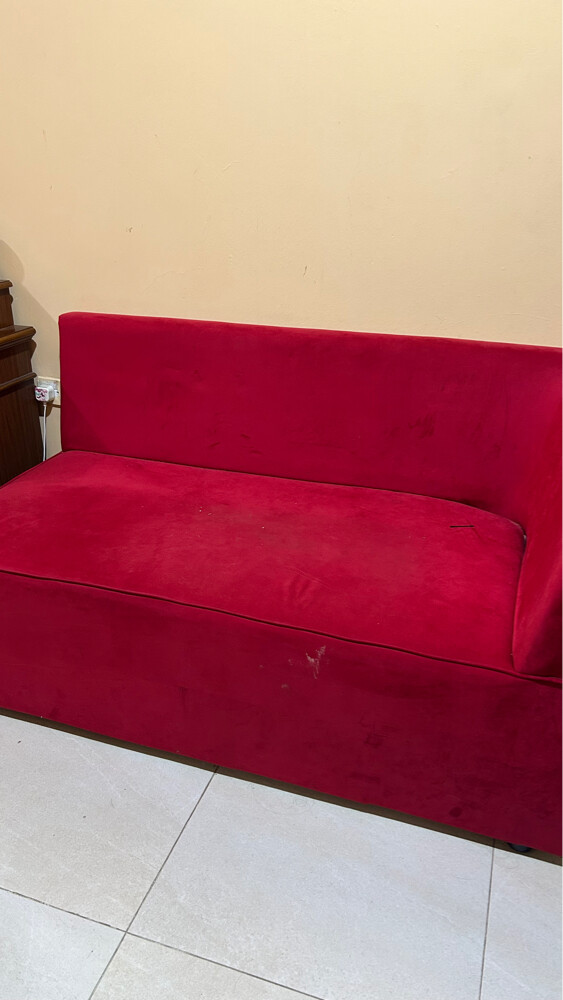 red sofa - 1