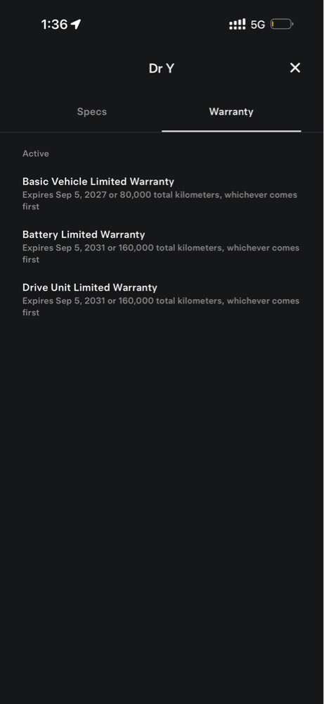 Model Y GCC specs under warranty - 6