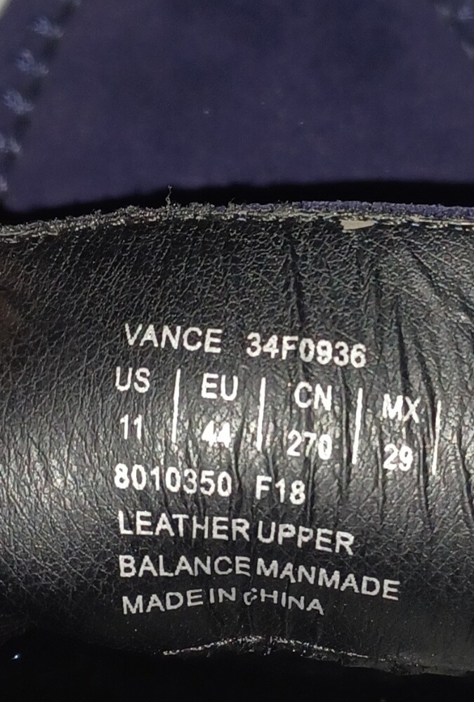 Calvin Klein Vance Blue Leather 44 - 7