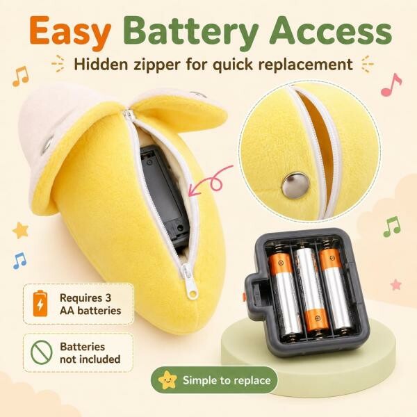 Interactive Musical Fruit Plush Toy - 4
