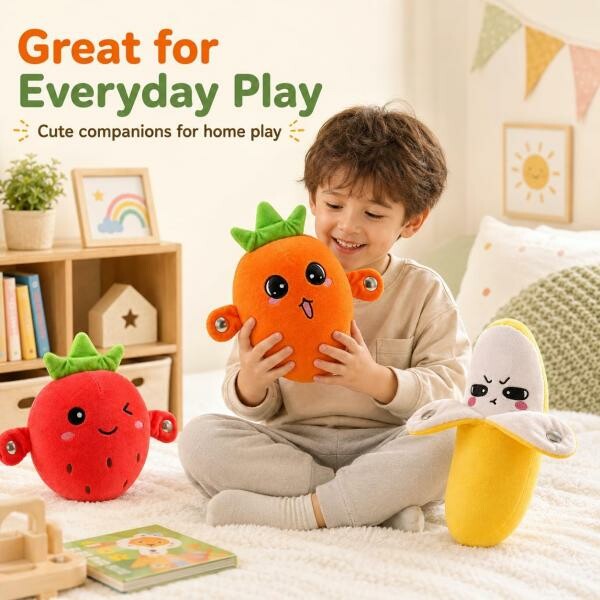 Interactive Musical Fruit Plush Toy - 2