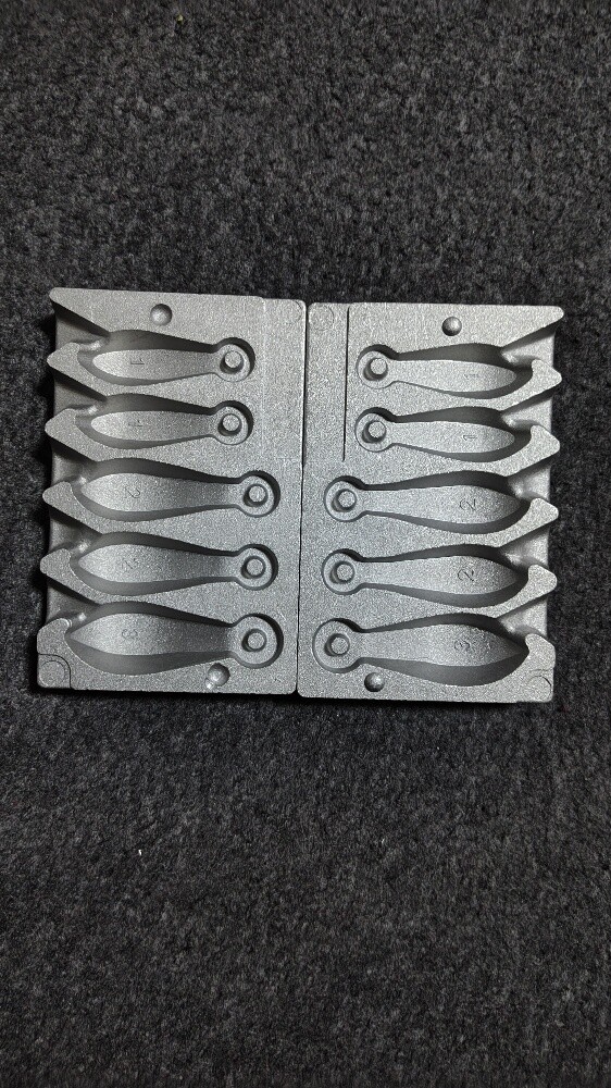 Aluminum fishing sinker mold - 1