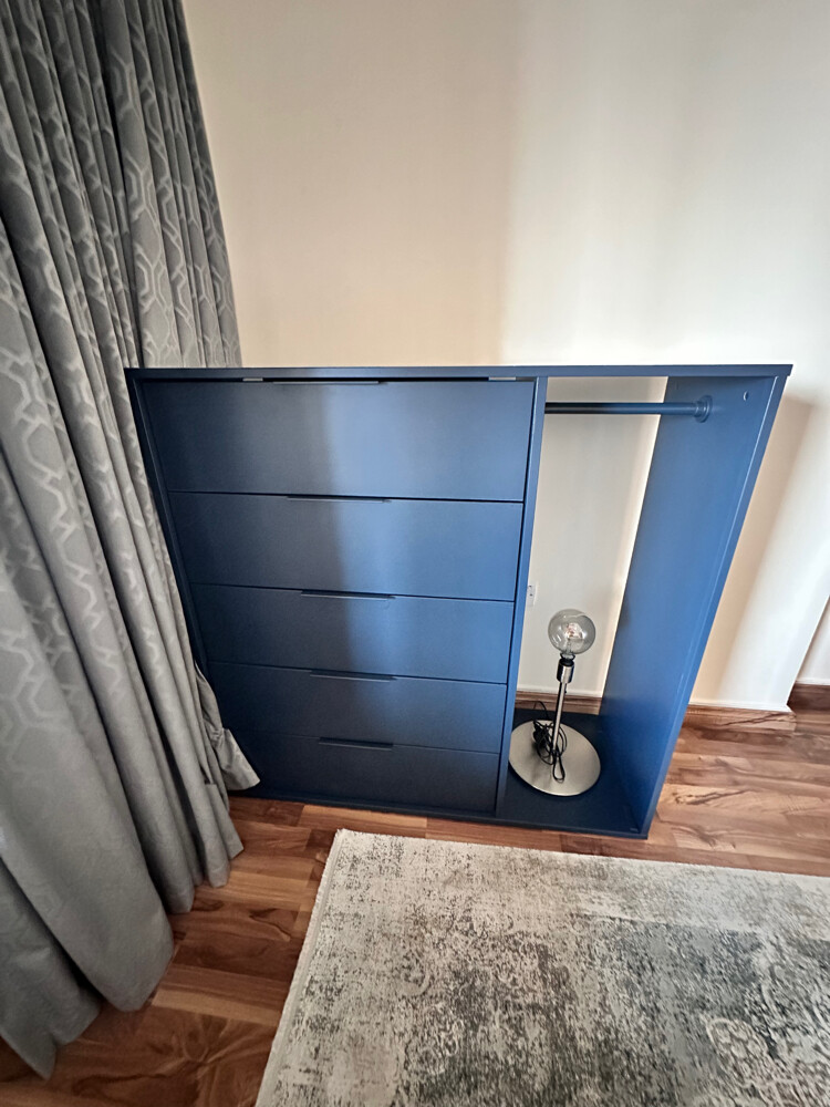 IKEA NORDMELA open wardrobe with dr - 1