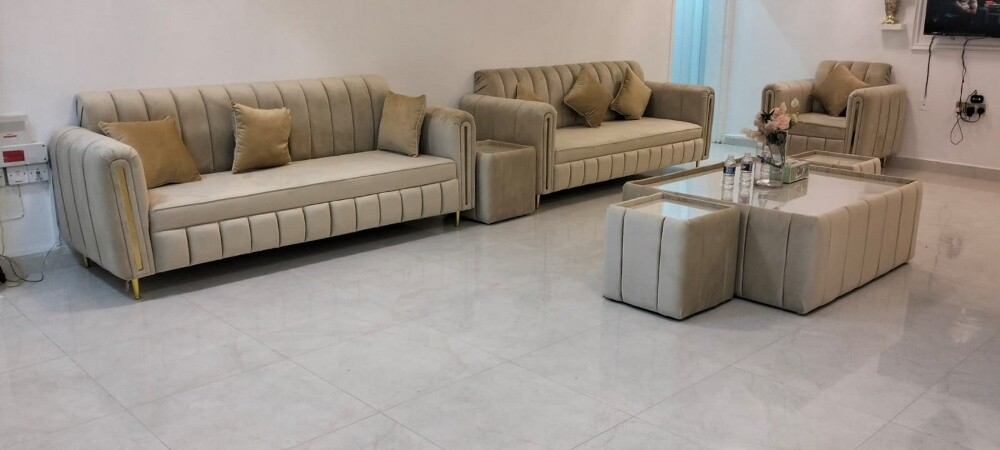 طقم كنب جديد جاهز للبيع - 4