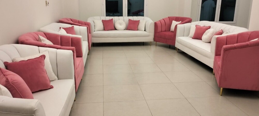 طقم كنب جديد جاهز للبيع - 8