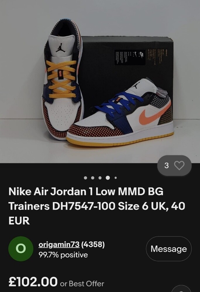 Mike Air Jordan 1 Low MMD BG - 6