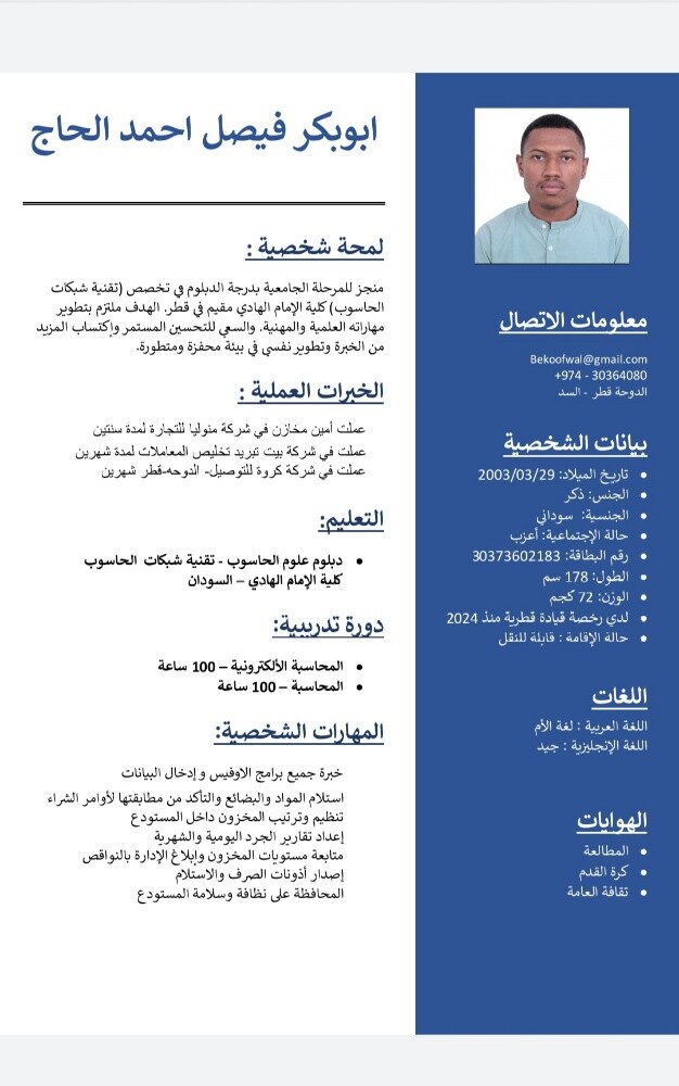 ابوبكر فيصل أحمد الحاج - 1
