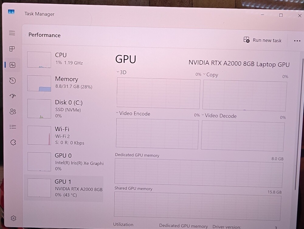 DeLL Precision i7 32GB-1.2T RTX 8GB - 15