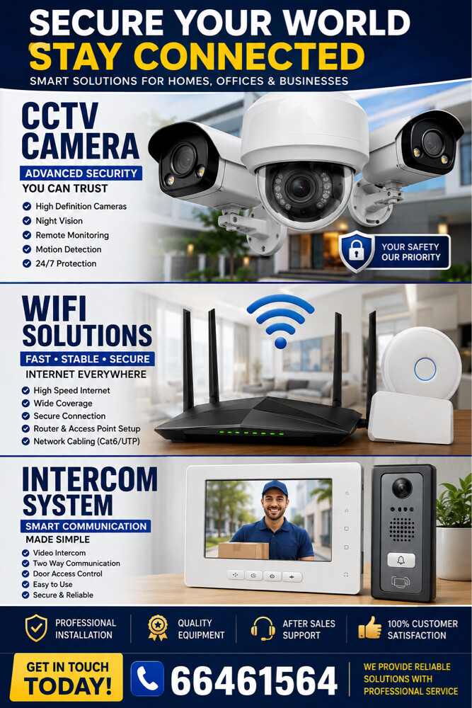 CCTV /WIFI/ INTERCOM/ Sales &Repair - 1