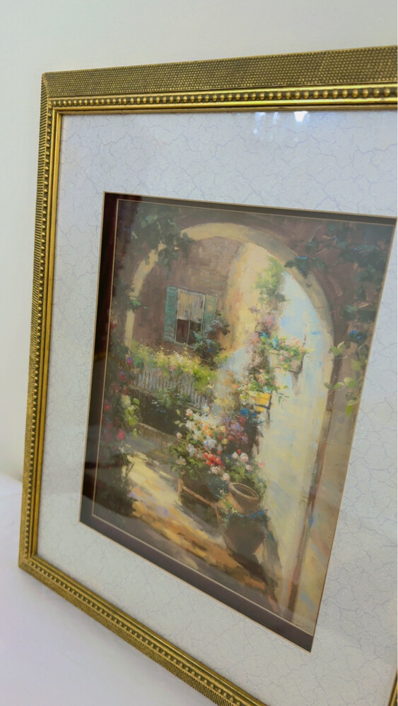 Paintings Golden Metallic Glass - 2