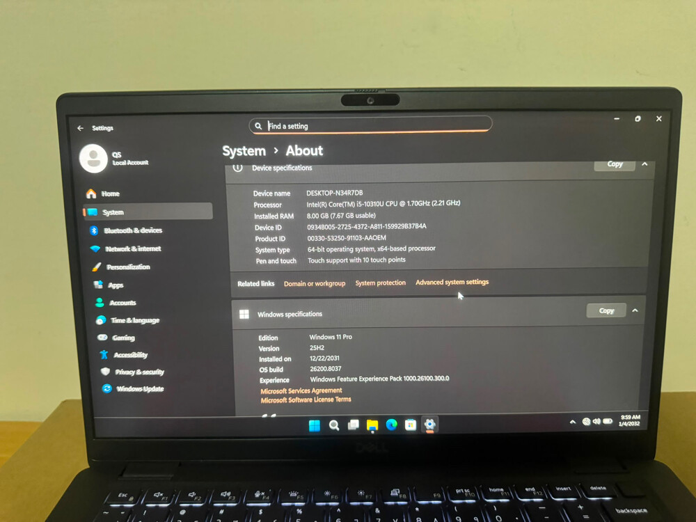 Dell Latitude 7400 – Core i5 |usa  - 6
