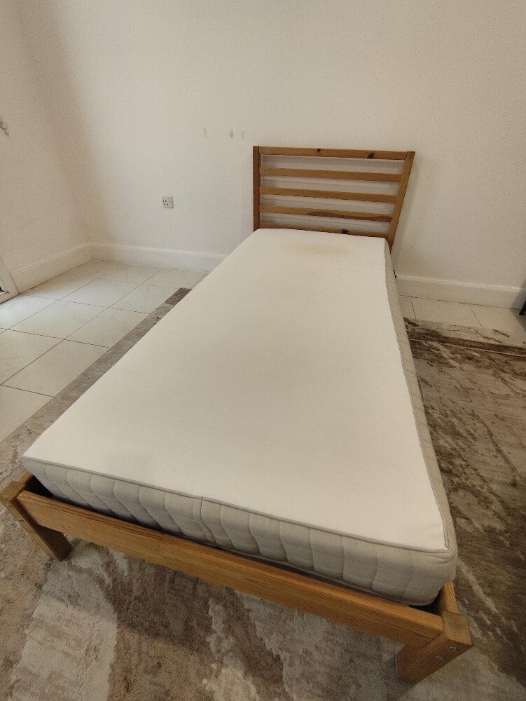 Ikea single bed +mattress for sale - 2