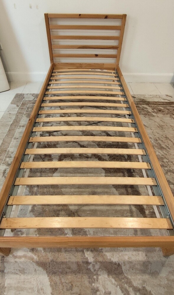 Ikea single bed +mattress for sale - 5