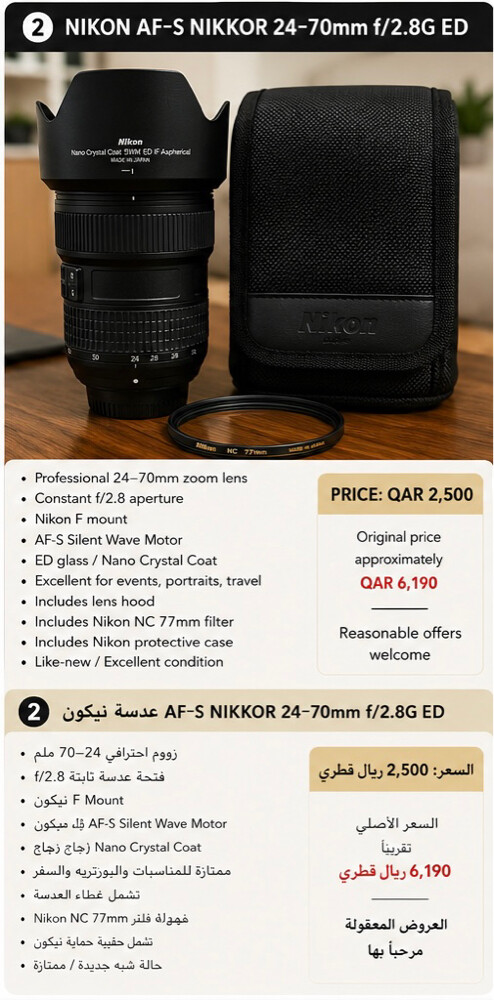 NIKKOR 24–70mm f/2.8G ED  - 1