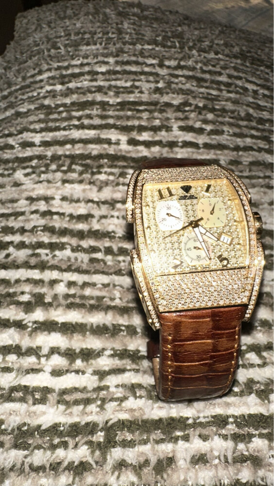 full diamond aqua master watch  - 1