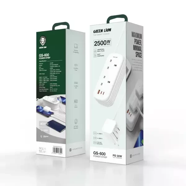 Green Lion GS-600 Power Strip - 3