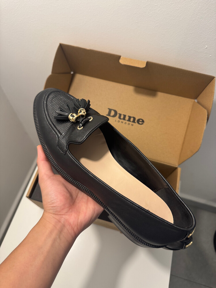 Dune Black Leather Shoes - 7