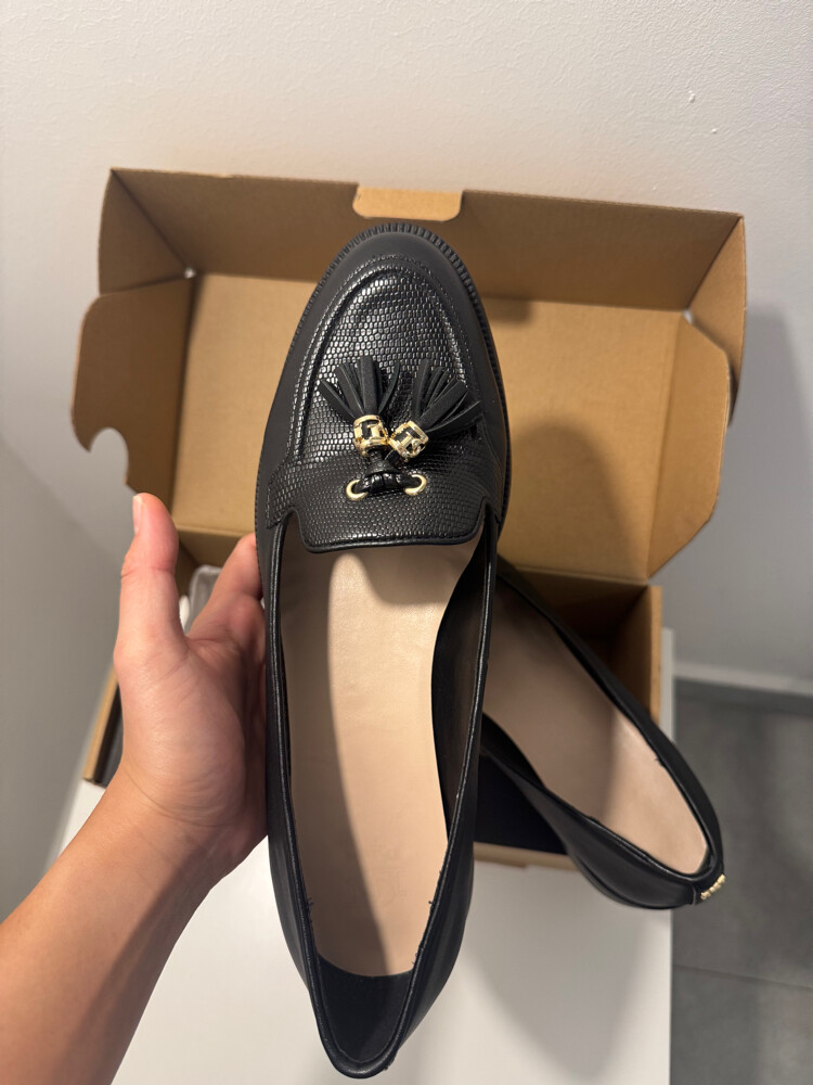 Dune Black Leather Shoes - 4