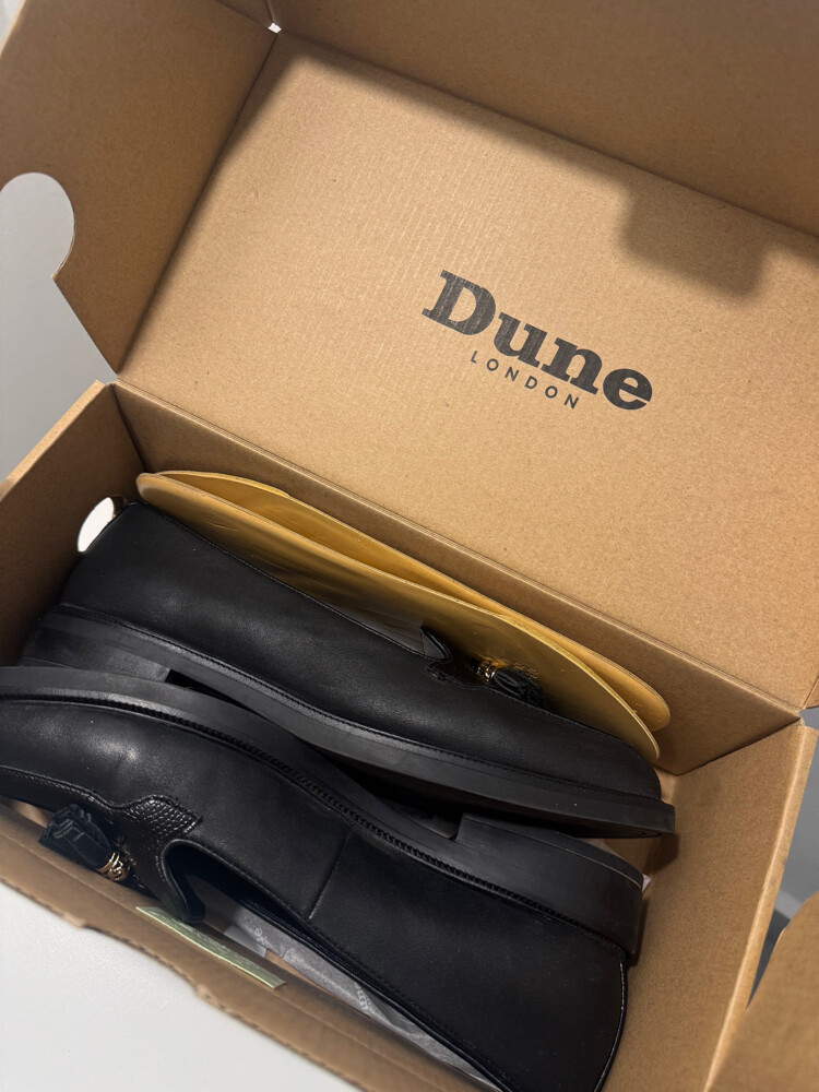 Dune Black Leather Shoes - 1