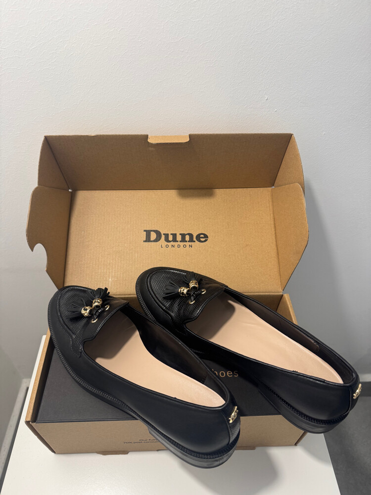 Dune Black Leather Shoes - 5