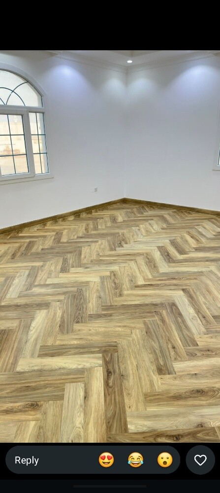 Zic zag parquet flooring. - 1