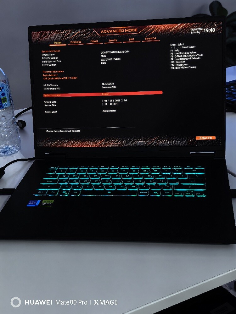 GIGABYTE A16 I7 13/16GB/RTX 5070 GA - 5