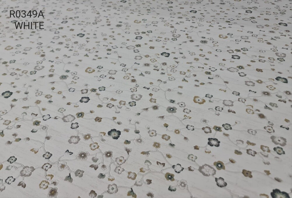 We have white carpets of various de - 10