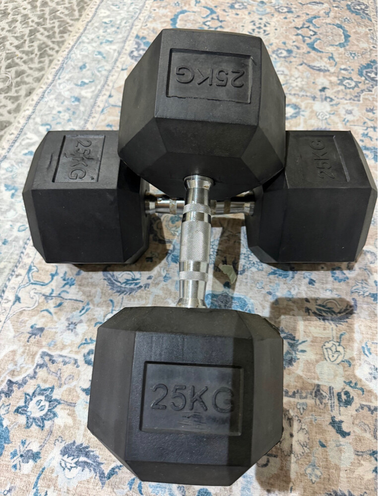 2 sets of very new dumbbells - 2