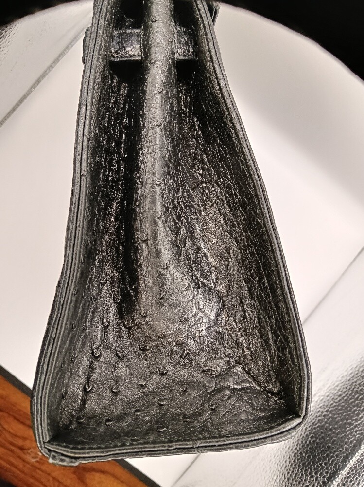 Genuine Ostrich Leather Handbag - 8