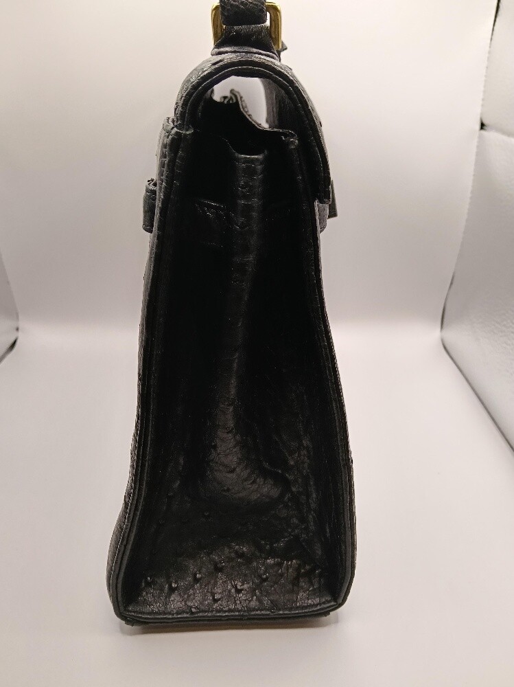 Genuine Ostrich Leather Handbag - 5
