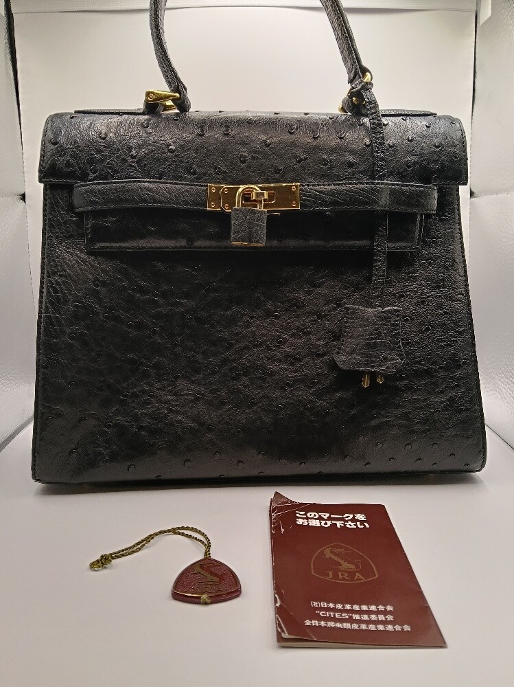 Genuine Ostrich Leather Handbag - 3