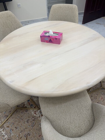 wood Dining Table + 5 Chairs Set - 14