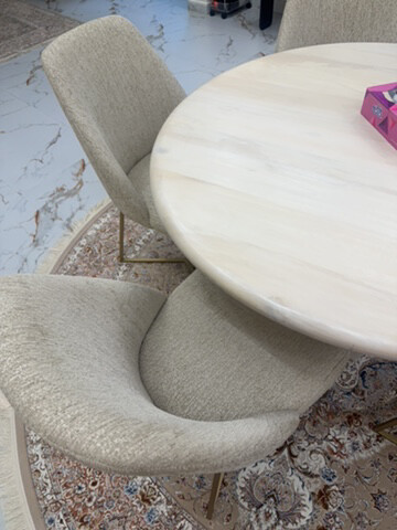 wood Dining Table + 5 Chairs Set - 13