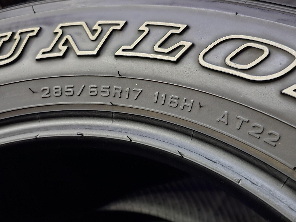 285-65-17,,,,,Dunlop brand - 6