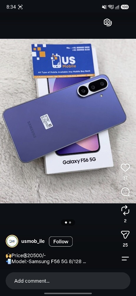Brandnew Smsng f56 edge 8+8/128 - 4