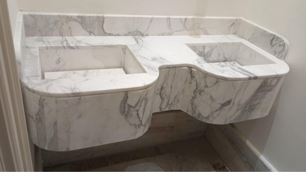marble stairs,sinks,pillars, - 9