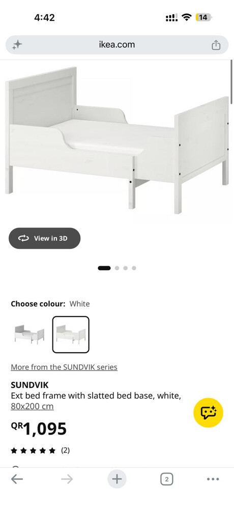 IKEA extends bed  - 2