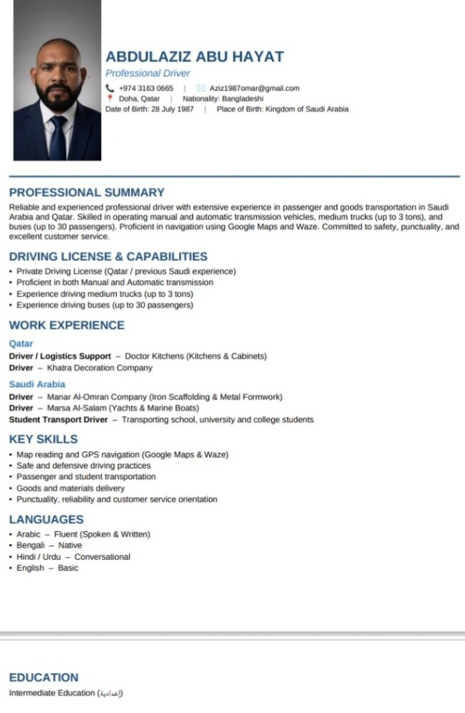 I am looking for a driver job - 4
