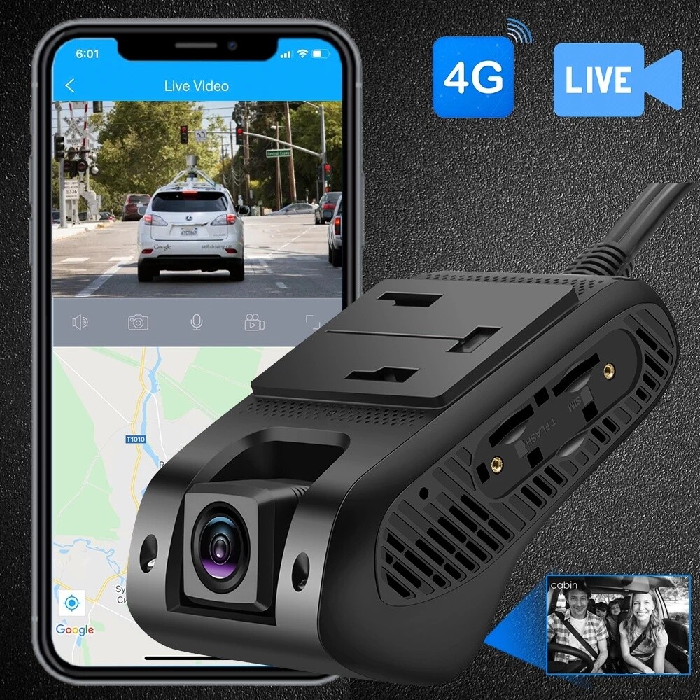 4G car dashcam Live video - 1