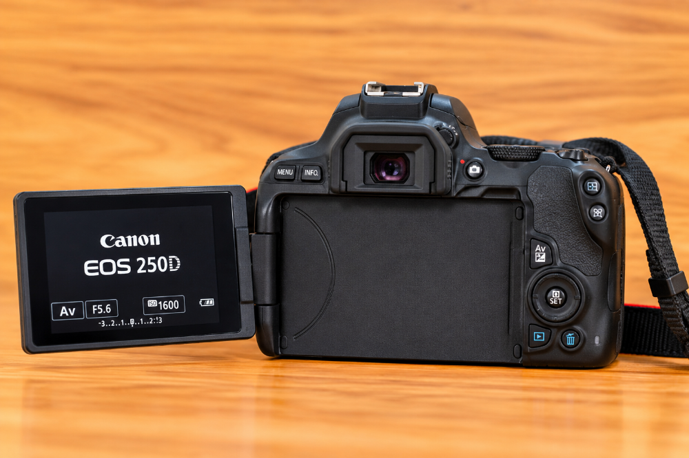 canon 250d 4k camera only body - 2