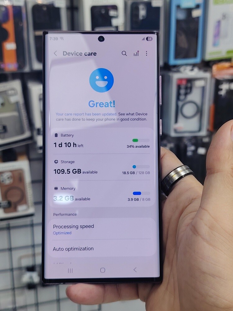 Samsung S22 Ultra 128GB RAM 8GB - 4