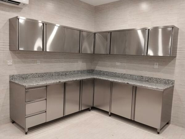 Custom made SS Kitchen Cabinets - 7