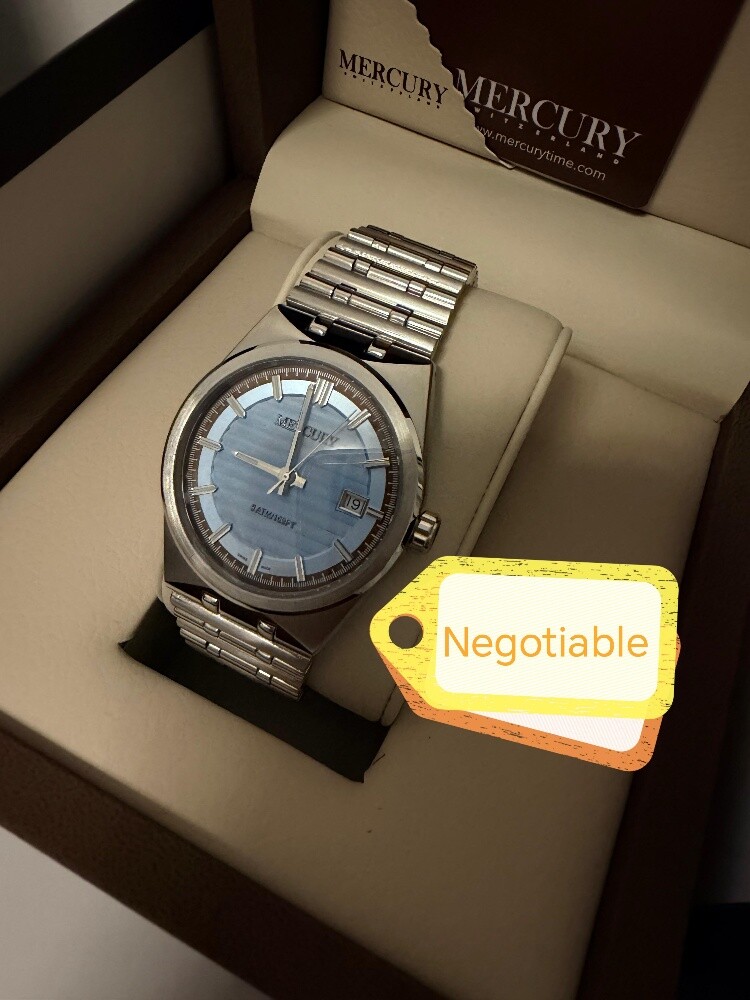 "Mercury Swiss Watch – Brand New, F - 1