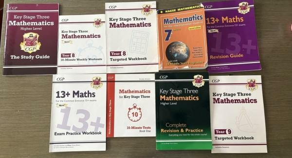 CGP Maths KS3 & 13+ - 9 books - 1
