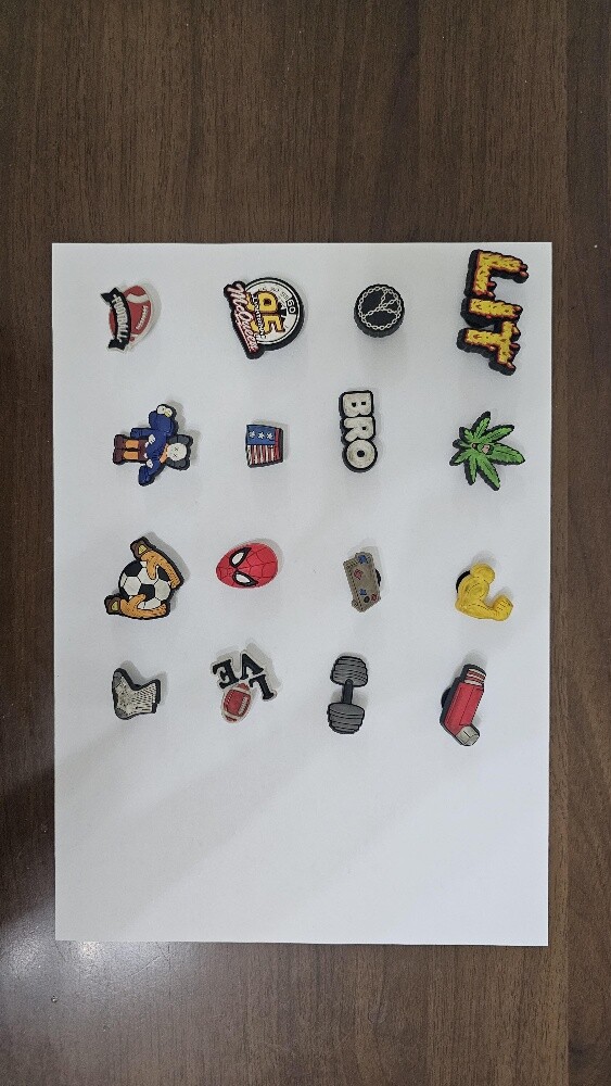 16 Pcs Authentic Crocs Jibbitz - 1