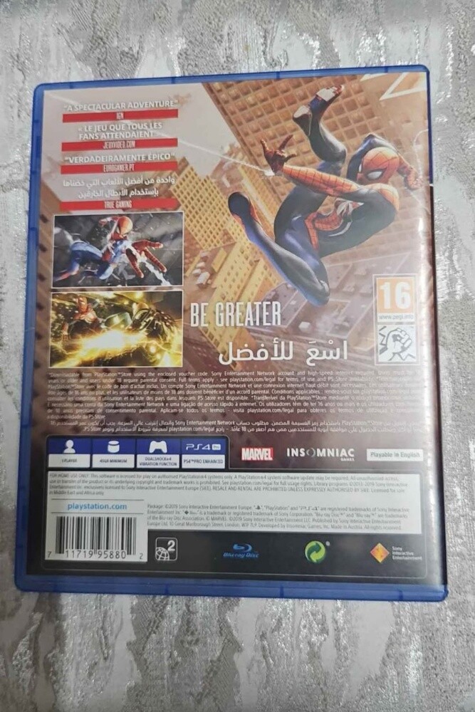 Marvel Spiderman - Ps4 - 2