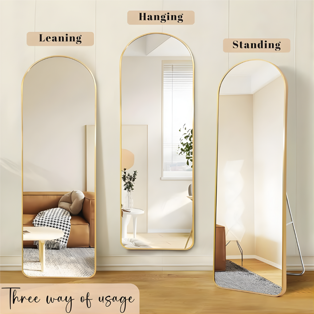 Full Length Arched Standing Mirror - 4