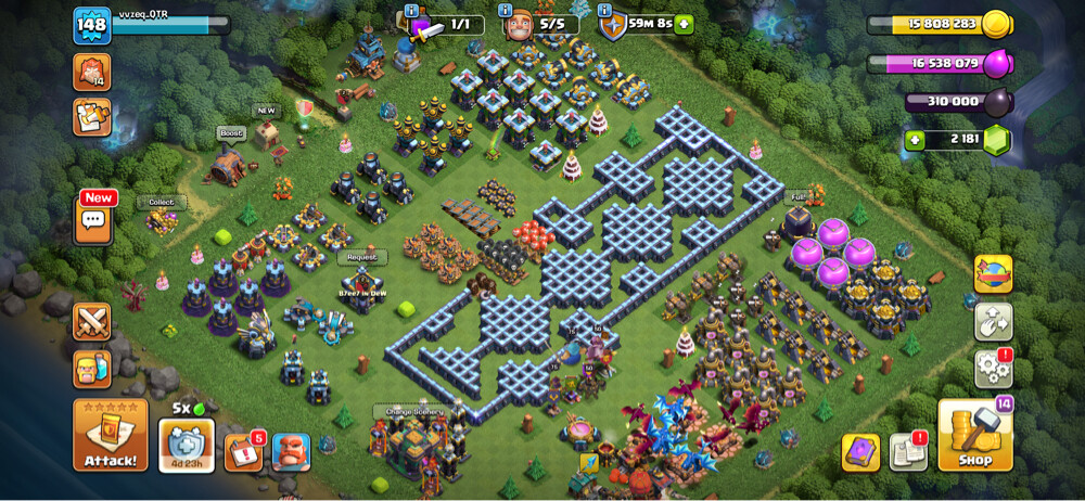 clash of clans  account for sell  - 1