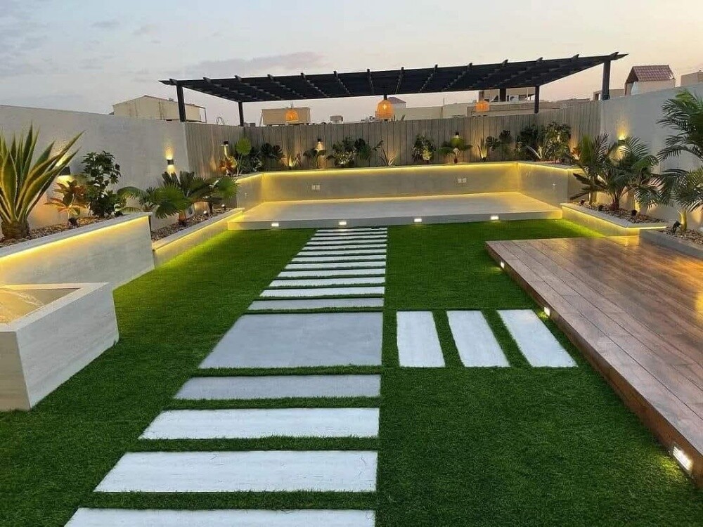 العشب الصناعي والاند سكيب والحجر - 7