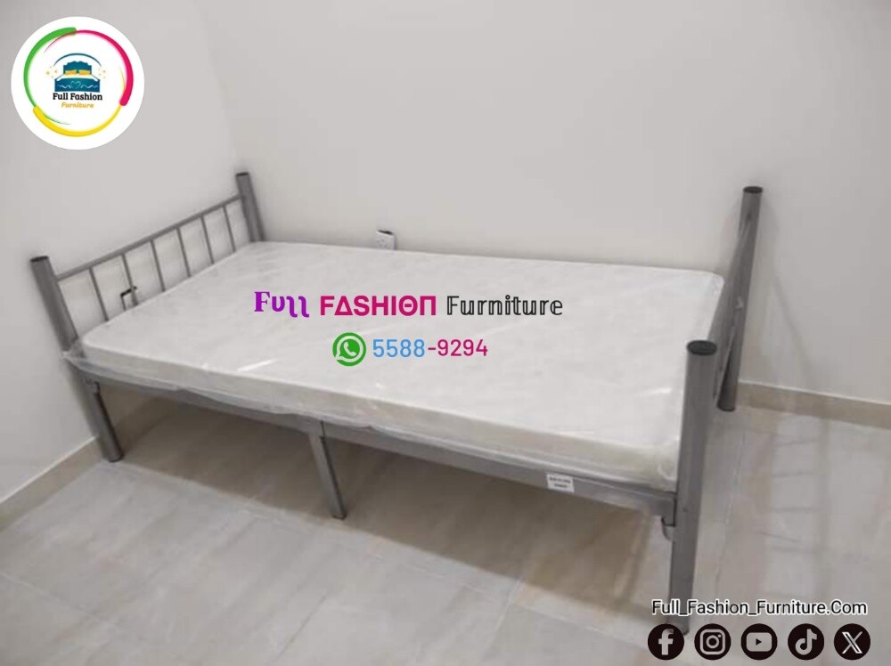 Steel double bed - 4
